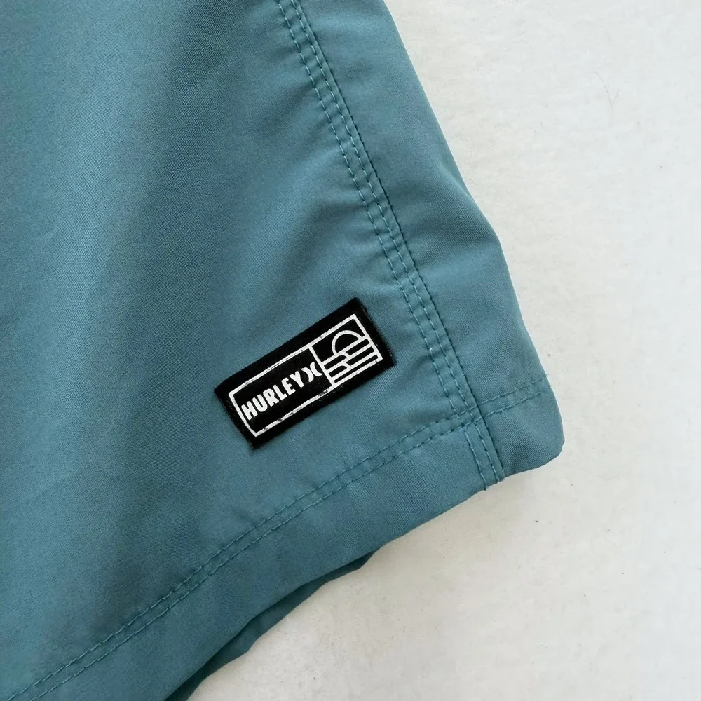 Hurley Phantom Mens Teal Blue Board Shorts Swim Trunks Size 42 HSP25VMB-17363